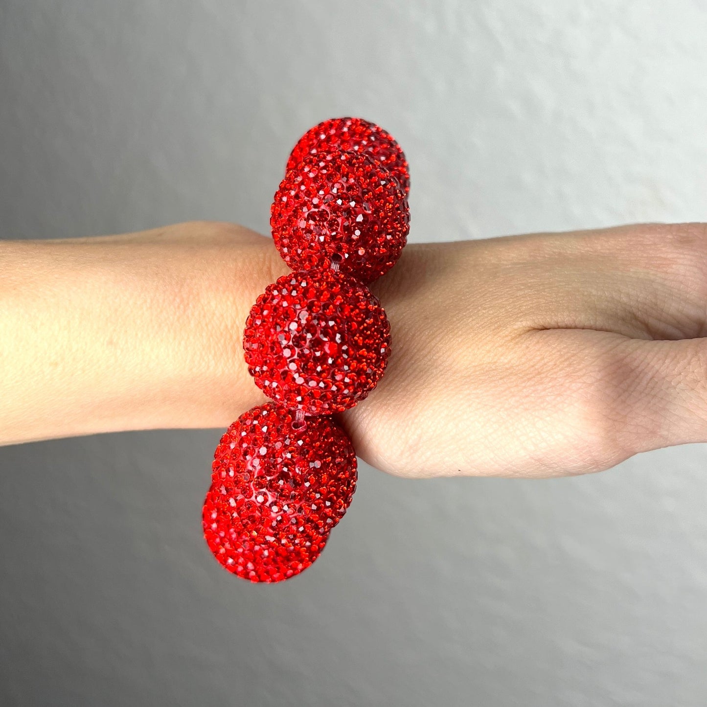 Red Crystal Sphere Bracelet