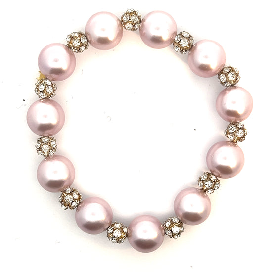 Pink Seashell Pearl Bracelet - Born To Glam