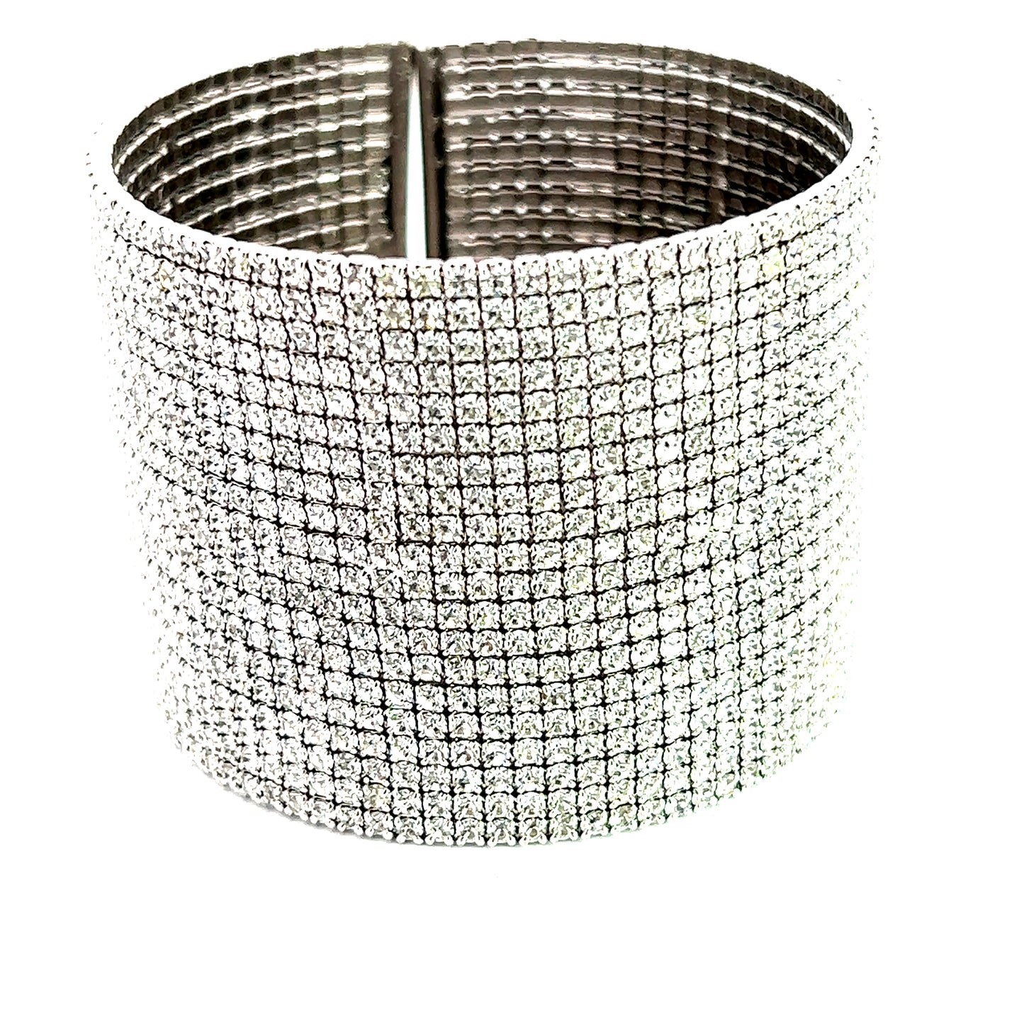 Load image into Gallery viewer, Large Crystal Statement Cuff - Born To Glam
