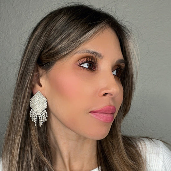 Rhinestone Statement Party Earring - Born To Glam