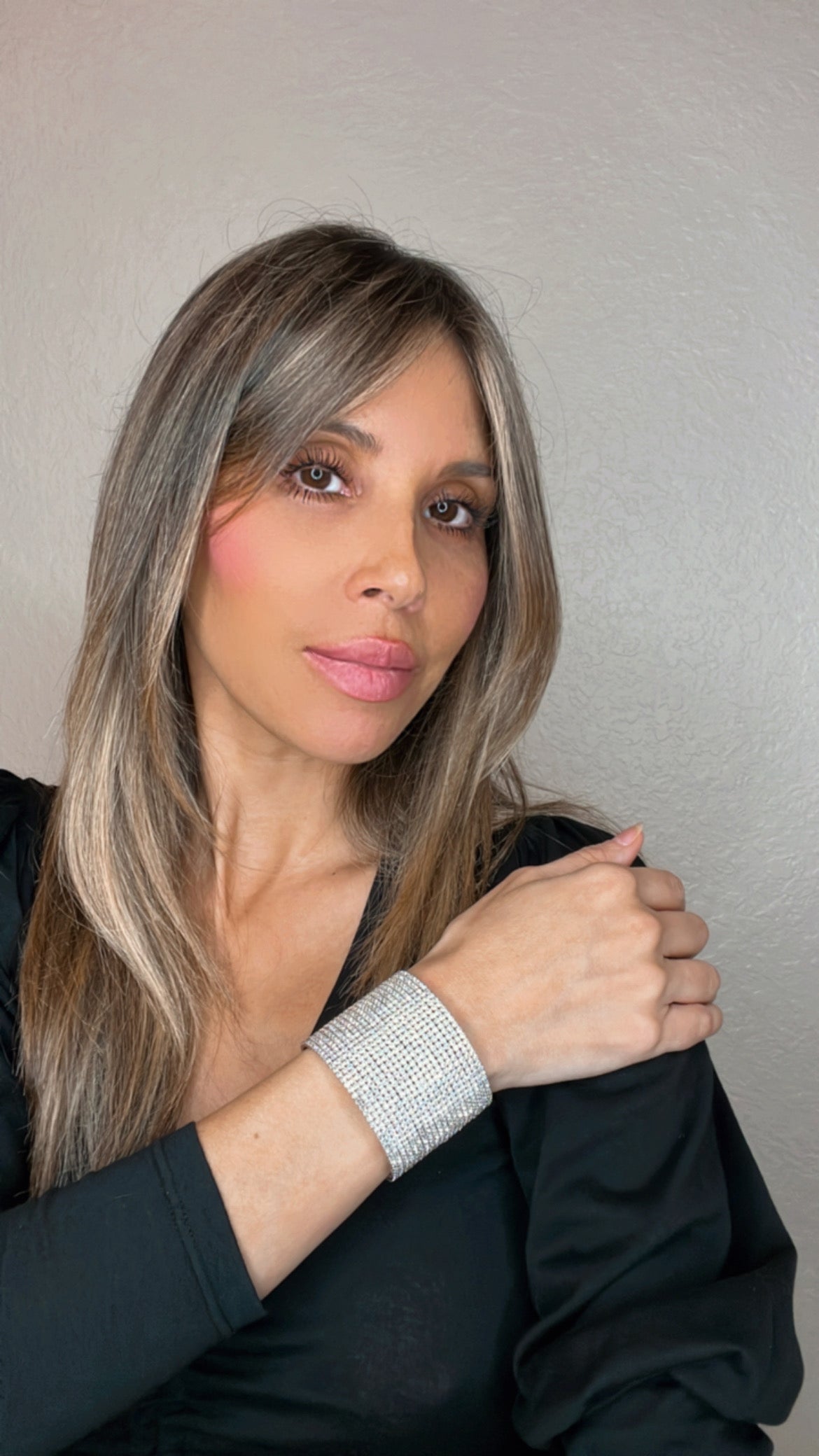 Large Crystal Statement Cuff - Born To Glam