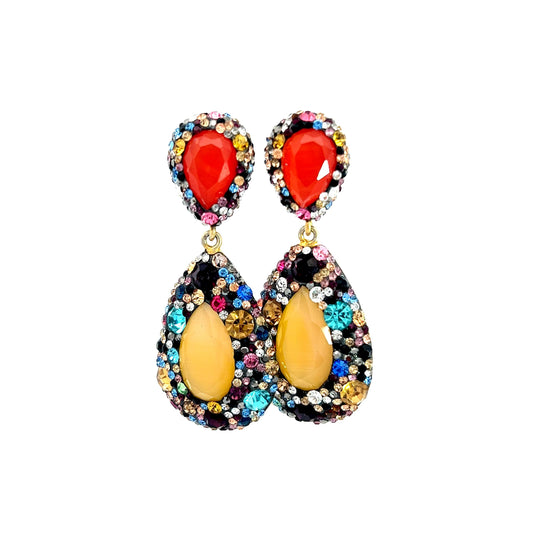Load image into Gallery viewer, Yellow Treasures Gemstone Sterling Silver Earring - Born To Glam
