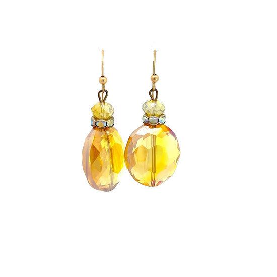 Load image into Gallery viewer, Yellow Dangle Earring - Born To Glam
