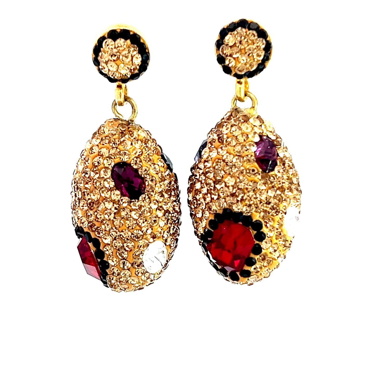 Black Crystal Drop Earring - Born To Glam