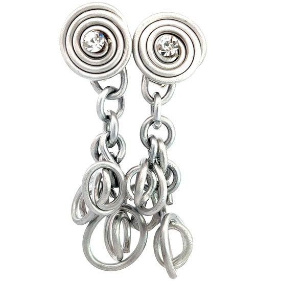 Silver Link Clip On Earrings - Born To Glam