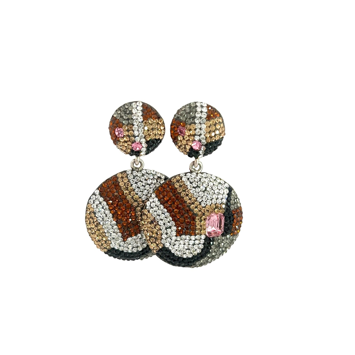 Load image into Gallery viewer, Brown Multicolor Dangle Earring - Born To Glam
