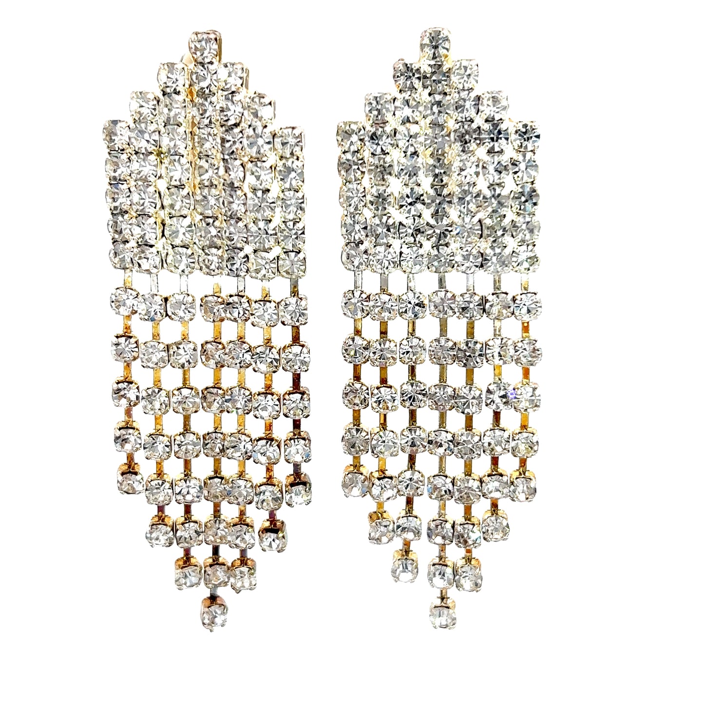 Rhinestone Clip On Party Earring - Born To Glam