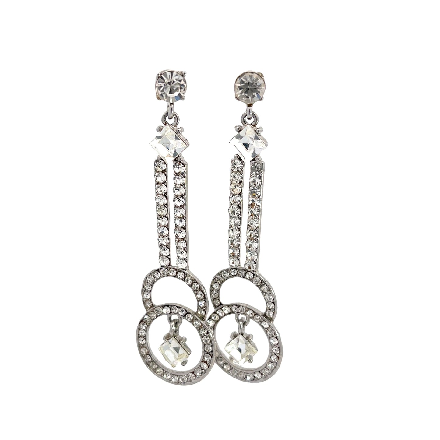 Crystal Ritzy Long Drop Earring - Born To Glam