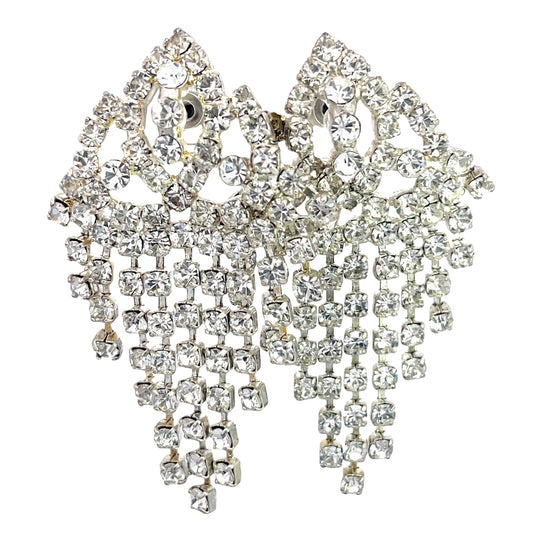 Load image into Gallery viewer, Rhinestone Cascade Statement Earring - Born To Glam
