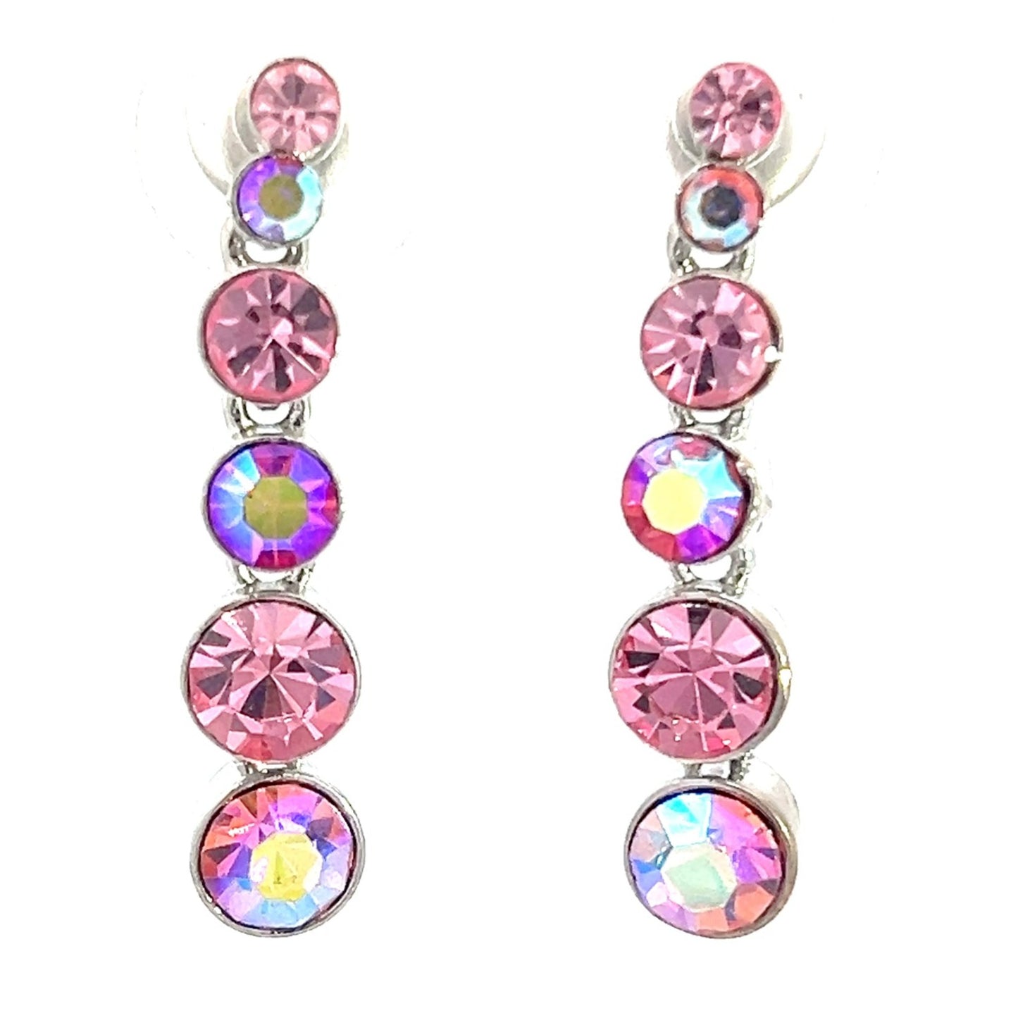 Pink Iridescent Drop Earring - Born To Glam