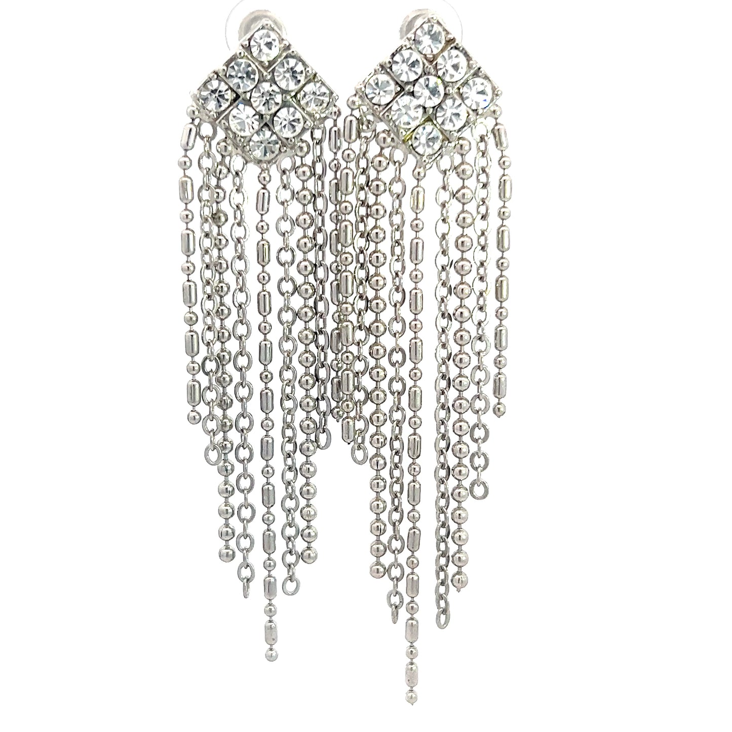 Load image into Gallery viewer, Crystal Fringe Dangle Earring - Born To Glam
