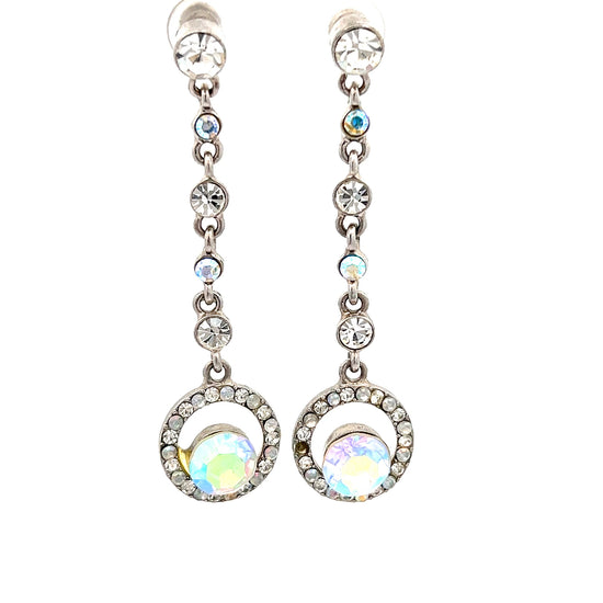 Load image into Gallery viewer, Crystal Drop Circle Earring - Born To Glam

