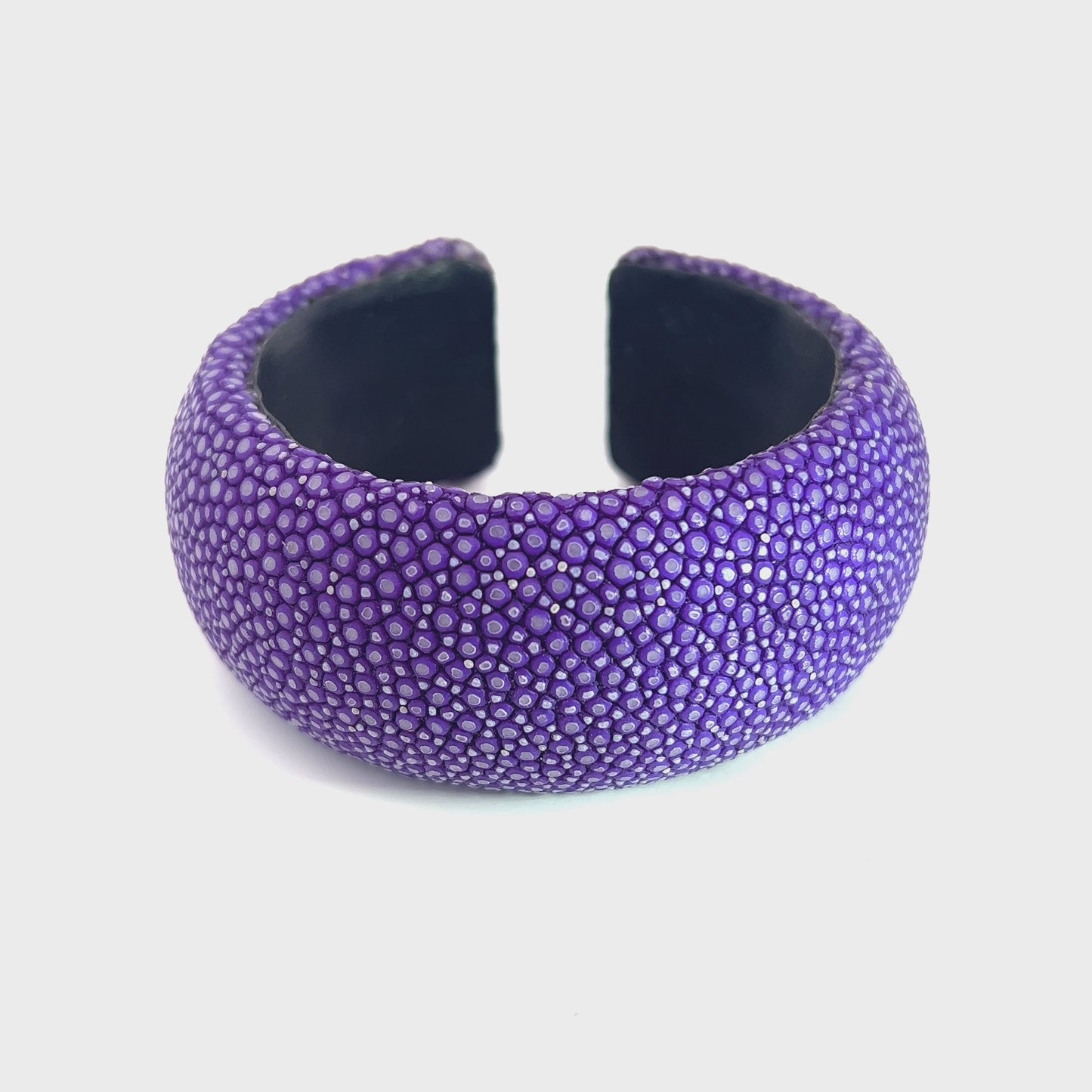 Load and play video in Gallery viewer, Purple Shagreen Cuff

